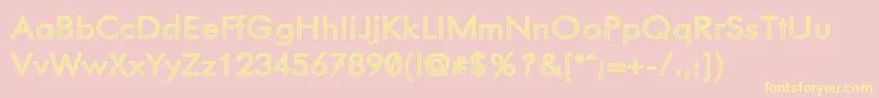 Phoenixarise Font – Yellow Fonts on Pink Background