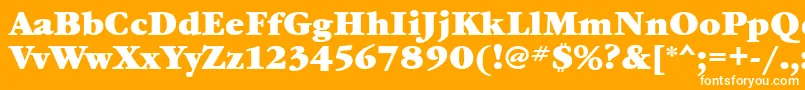 GaramondbookettBold Font – White Fonts on Orange Background