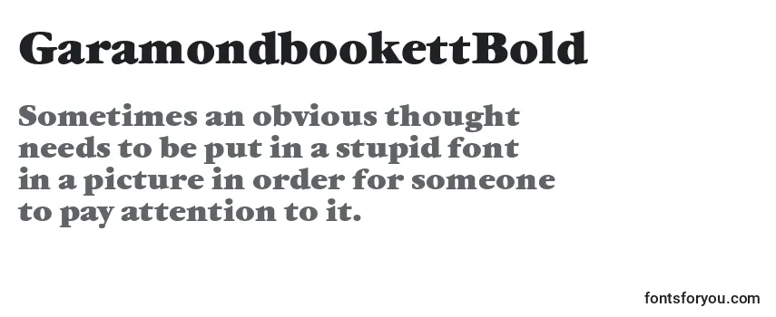 GaramondbookettBold Font
