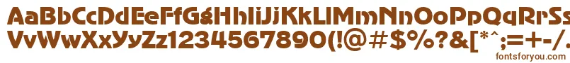 Adver-fontti – ruskeat fontit valkoisella taustalla