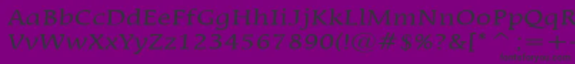 MirrorNormal Font – Black Fonts on Purple Background