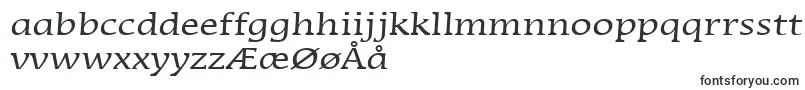 MirrorNormal-Schriftart – norwegische Schriften