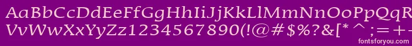 MirrorNormal Font – Pink Fonts on Purple Background