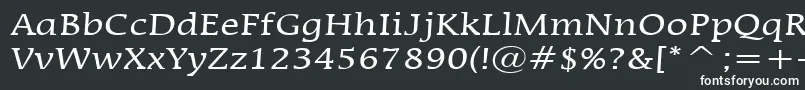 MirrorNormal Font – White Fonts on Black Background