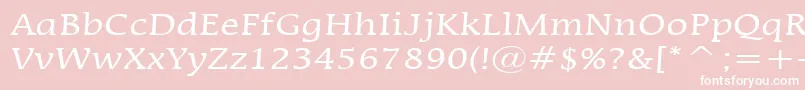 MirrorNormal Font – White Fonts on Pink Background