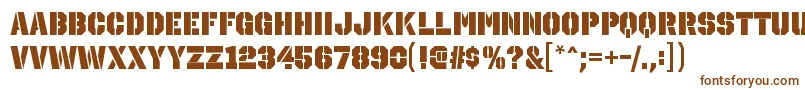 OctinstencilblRegular Font – Brown Fonts