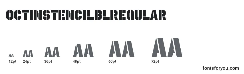 OctinstencilblRegular Font Sizes