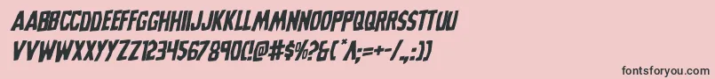 Grimghostrotal Font – Black Fonts on Pink Background