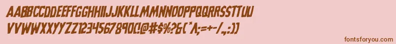 Grimghostrotal Font – Brown Fonts on Pink Background