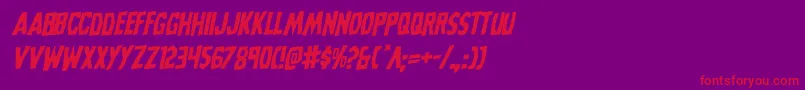 Grimghostrotal Font – Red Fonts on Purple Background