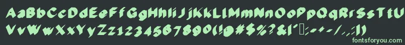 Cool3D-Schriftart – Grüne Schriften auf schwarzem Hintergrund