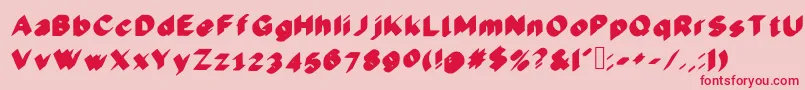 Cool3D Font – Red Fonts on Pink Background