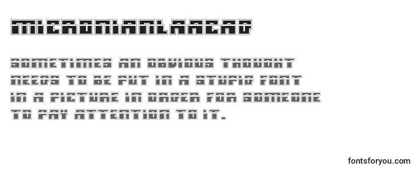 Micronianlaacad Font