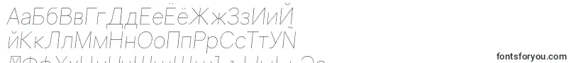 GravityUltralightitalic-fontti – venäjän fontit