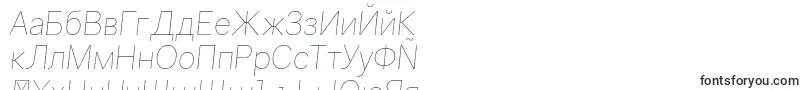 GravityUltralightitalic Font – Bulgarian Fonts