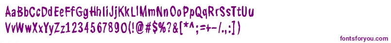 KasuaariKirjastossa Font – Purple Fonts