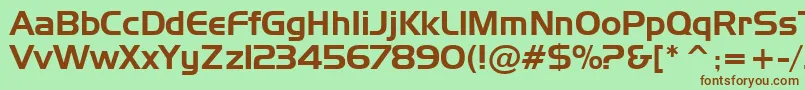 Asylbekm09handel.Kz Font – Brown Fonts on Green Background