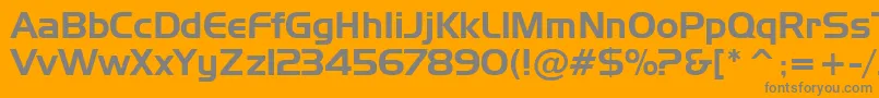 Asylbekm09handel.Kz Font – Gray Fonts on Orange Background