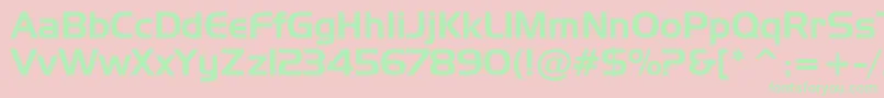 Asylbekm09handel.Kz Font – Green Fonts on Pink Background