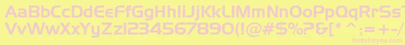 Asylbekm09handel.Kz Font – Pink Fonts on Yellow Background