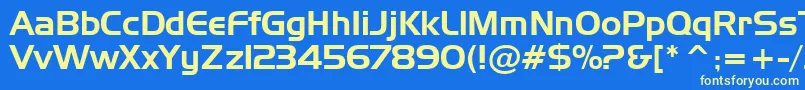 Asylbekm09handel.Kz Font – Yellow Fonts on Blue Background