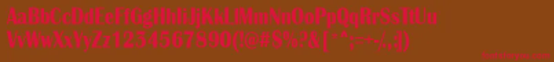 AAlbionicnrBold Font – Red Fonts on Brown Background