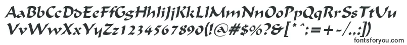FlatBrushItalic-Schriftart – Schrägschriften