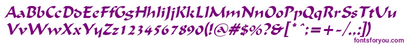 FlatBrushItalic Font – Purple Fonts