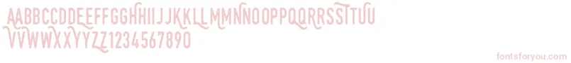 Monthoers Font – Pink Fonts on White Background