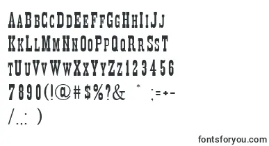 DecreeNarrow font – bold Fonts