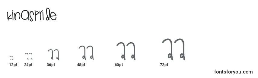 Tamanhos de fonte Kingspride