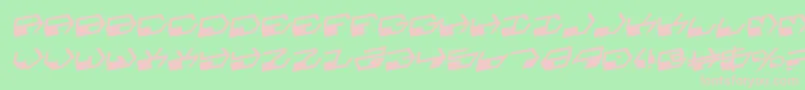 Deranianr Font – Pink Fonts on Green Background