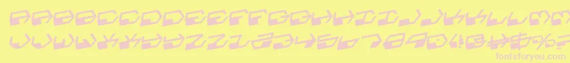 Deranianr Font – Pink Fonts on Yellow Background