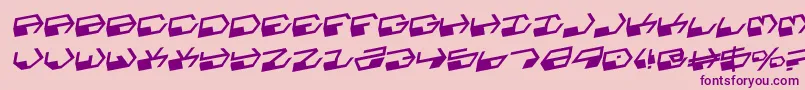 Deranianr Font – Purple Fonts on Pink Background