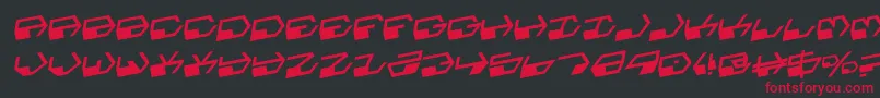 Deranianr Font – Red Fonts on Black Background