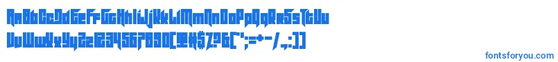 フォントSlitter – 白い背景に青い文字