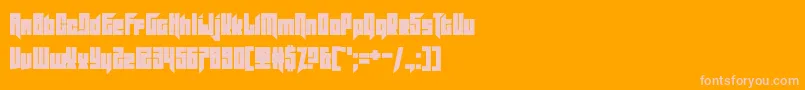 Lisätietoja Slitter-fontista Slitter-fontti – vaaleanpunaiset fontit oranssilla taustalla