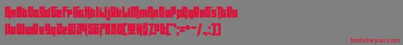 Шрифт Slitter – красные шрифты на сером фоне