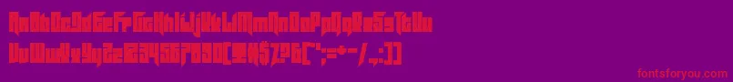Slitter Font – Red Fonts on Purple Background