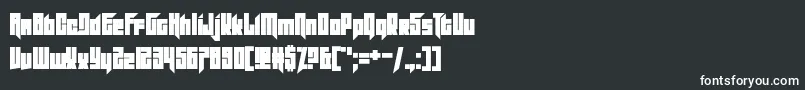 フォントSlitter – 黒い背景に白い文字