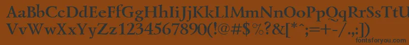 fuente LazurskiBoldCyrillic – Fuentes Negras Sobre Fondo Marrón