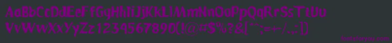 Persona Font – Purple Fonts on Black Background