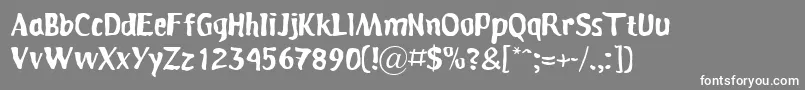 Persona Font – White Fonts on Gray Background