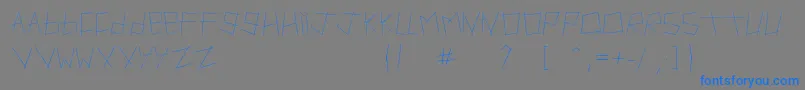 Artifact Font – Blue Fonts on Gray Background