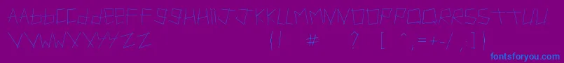 Шрифт Artifact – синие шрифты на фиолетовом фоне