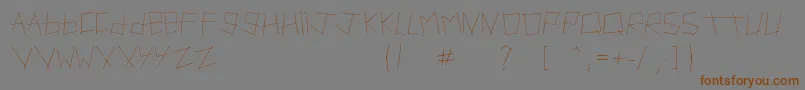Artifact Font – Brown Fonts on Gray Background
