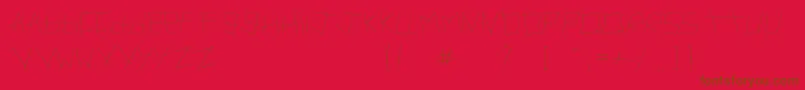 Artifact Font – Brown Fonts on Red Background