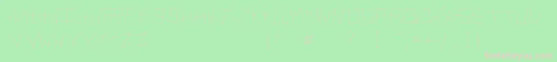 フォントArtifact – 緑の背景にピンクのフォント