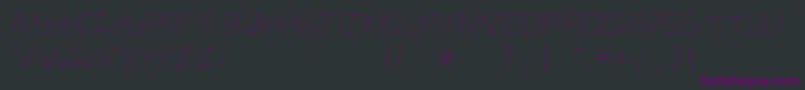 Artifact Font – Purple Fonts on Black Background