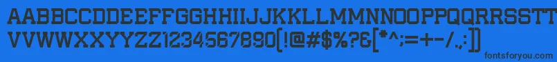 IAmAPlayer Font – Black Fonts on Blue Background